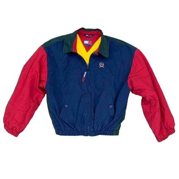 VINTAGE Tommy Hilfiger Colourblock Jacket Small - Picture 1 of 7